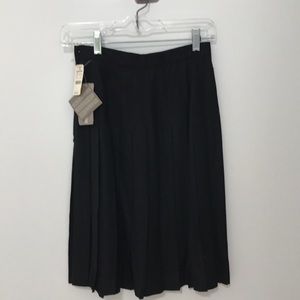 Black Pleated Skirt